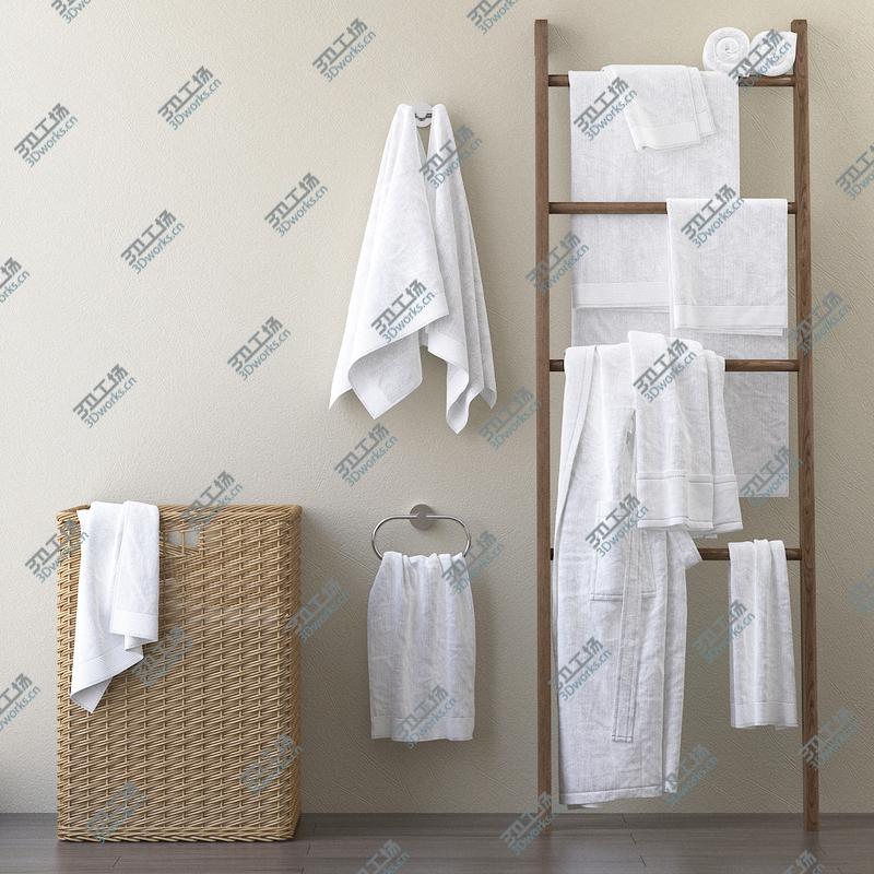 images/goods_img/202104094/3D A set of towels for the bathroom m33 model/2.jpg